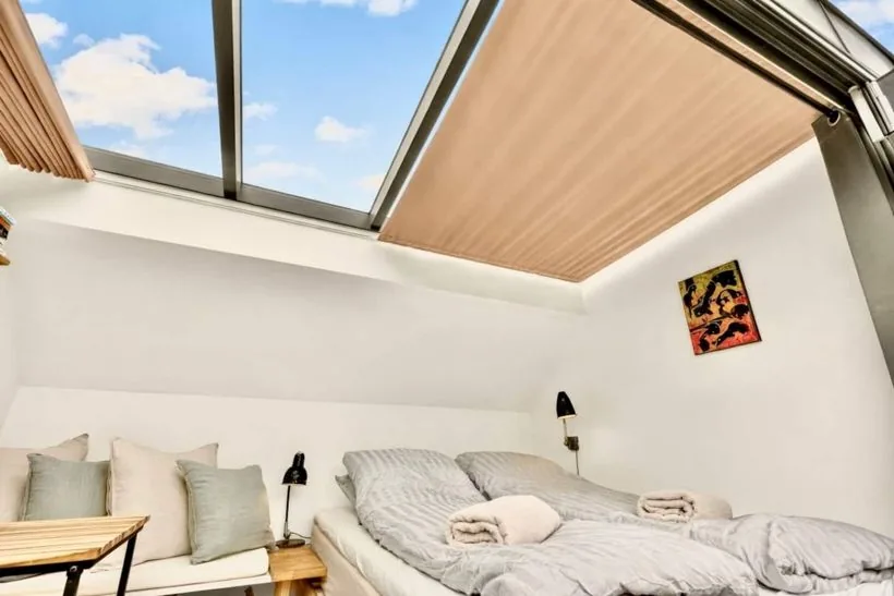 The Greenhouse Studio under its glass roof